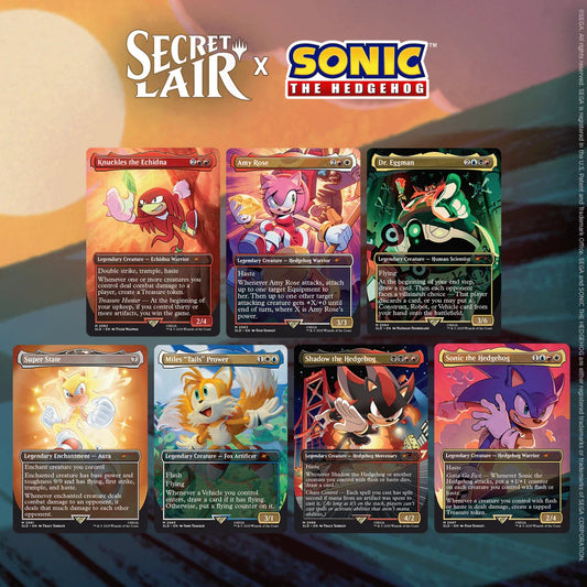 Magic: The Gathering - WPN Exclusive Non Foil Secret Lair - Sonic The Hedgehog: Friends & Foes