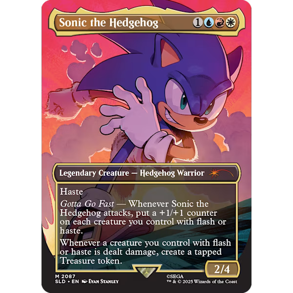 Magic: The Gathering - WPN Exclusive Non Foil Secret Lair - Sonic The Hedgehog: Friends & Foes